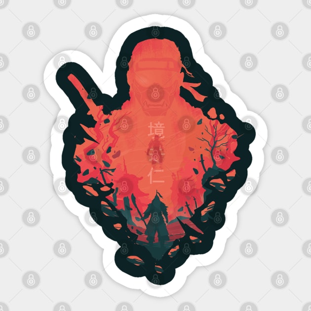 Lost Honor:Ghost of Tsushima Sticker by Vertei